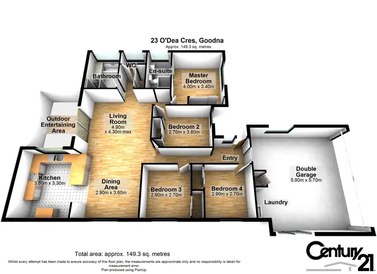 Floorplan of Homely house listing, 23 O'Dea Crescent, Goodna QLD 4300