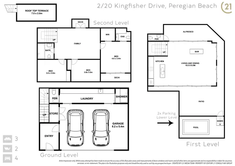 Floorplan of Homely house listing, 2/20 Kingfisher Drive, Peregian Beach QLD 4573