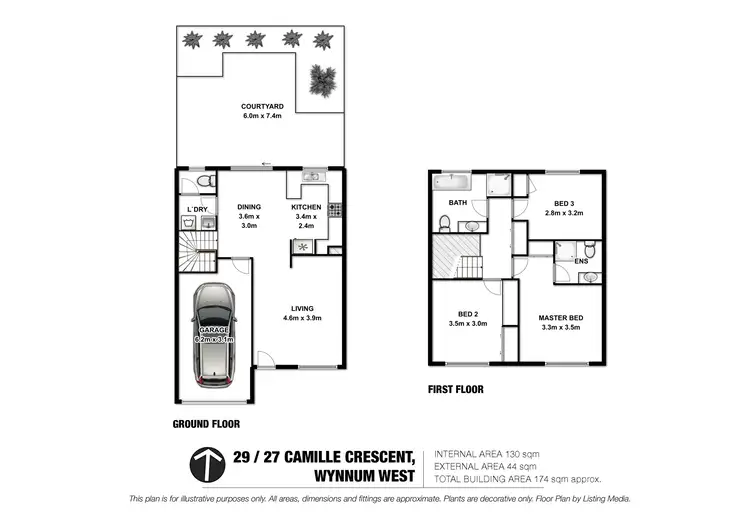Floorplan of Homely townhouse listing, 29/27 Camille Crescent, Wynnum West QLD 4178
