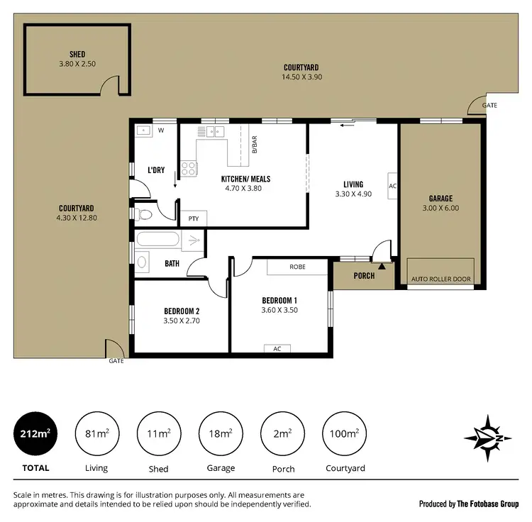 Floorplan of Homely unit listing, 3/22 St Marys Street, St Marys SA 5042