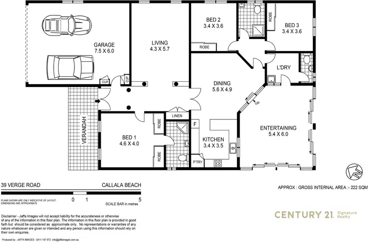 Floorplan of Homely house listing, 39 Verge Road, Callala Beach NSW 2540