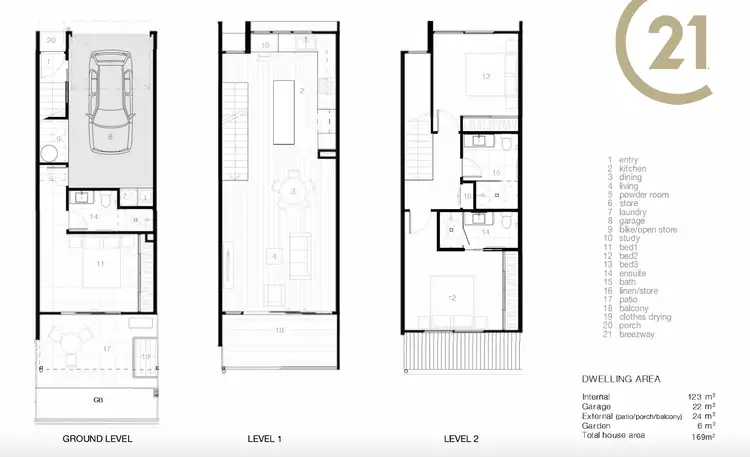 Floorplan of Homely townhouse listing, 9/15-17 Yinni Street, Maroochydore QLD 4558
