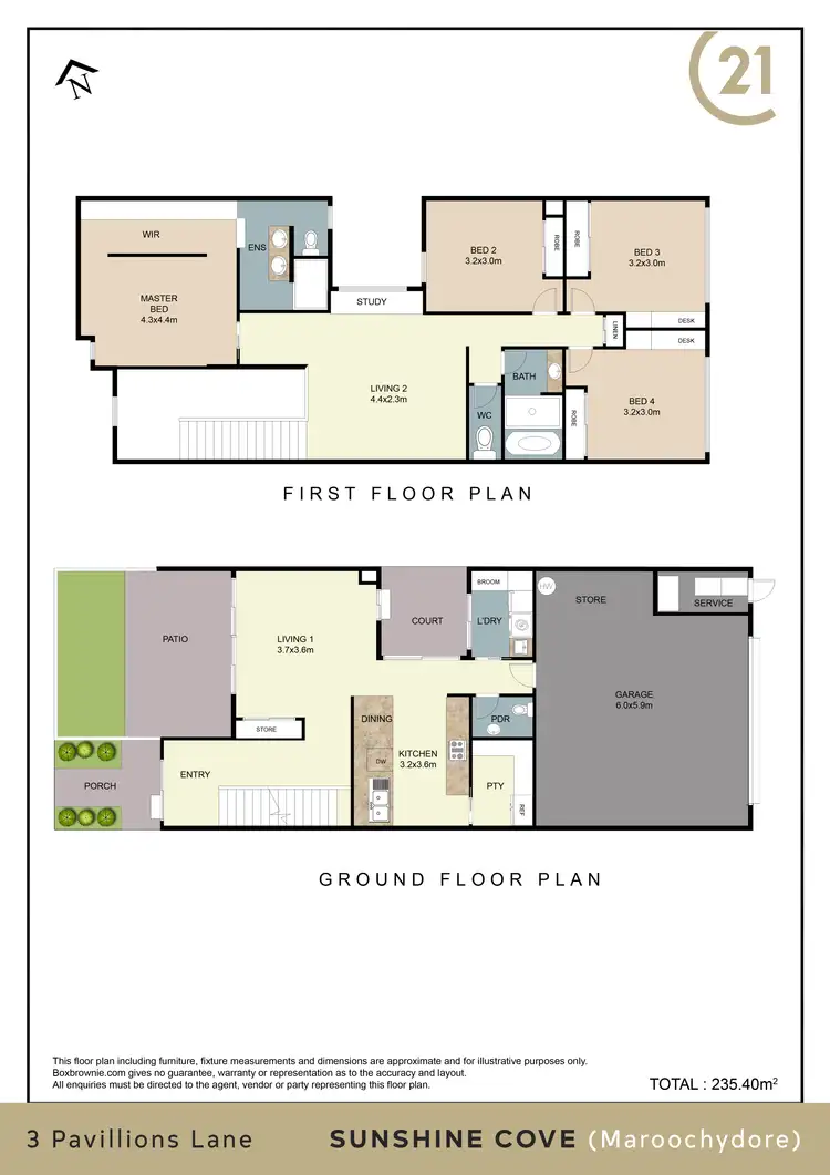 Floorplan of Homely house listing, 3 Pavilions Lane, Maroochydore QLD 4558