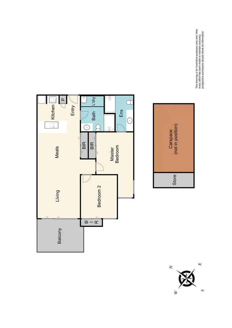 Floorplan of Homely apartment listing, 305/60 Autumn Terrace, Clayton South VIC 3169