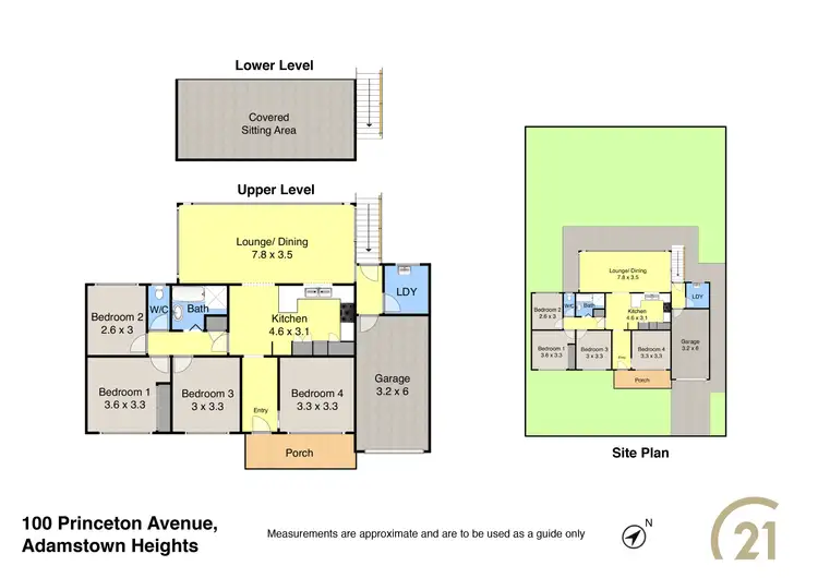 Floorplan of Homely house listing, 100 Princeton Avenue, Adamstown Heights NSW 2289