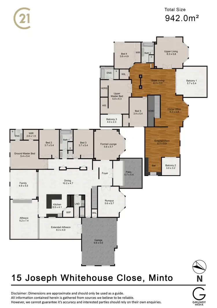 Floorplan of Homely house listing, 15 Joseph Whitehouse Cl, Minto NSW 2566