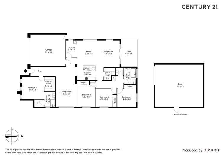 Floorplan of Homely house listing, 14 Maker Parade, Echuca VIC 3564