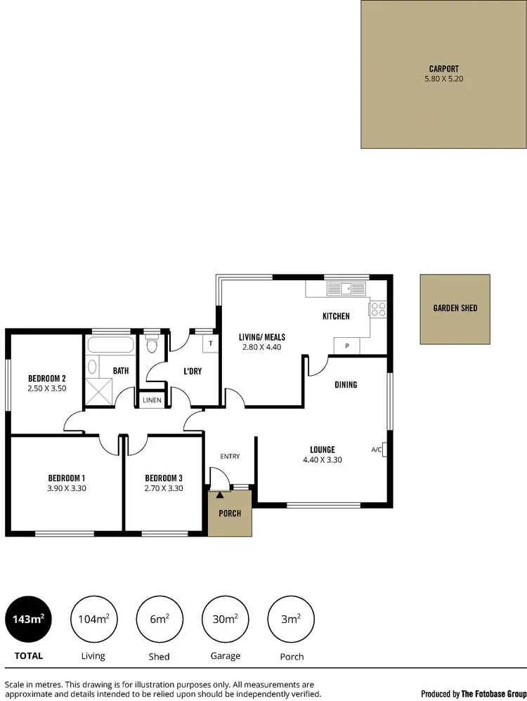 Floorplan of Homely house listing, 22 Cash Grove, Pasadena SA 5042