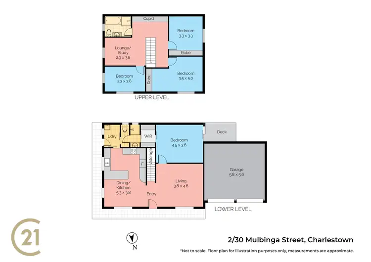 Floorplan of Homely townhouse listing, 2/30 Mulbinga Street, Charlestown NSW 2290