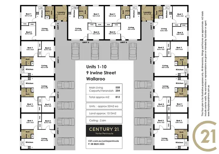 Floorplan of Homely block of units listing, 9 Irwine Street, Wallaroo SA 5556