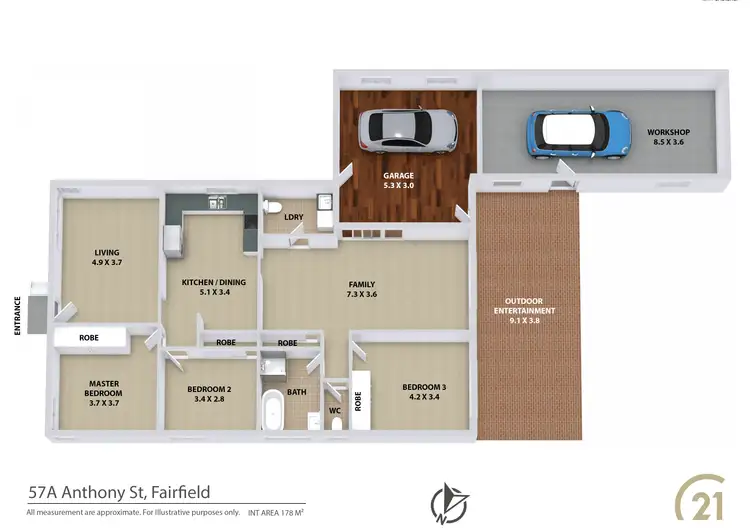 Floorplan of Homely house listing, 57A Anthony Street, Fairfield NSW 2165