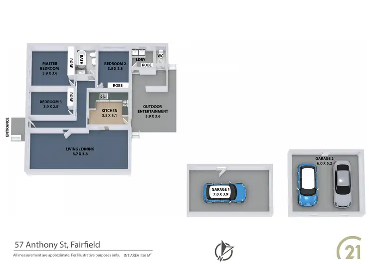 Floorplan of Homely house listing, 57 Anthony Street, Fairfield NSW 2165