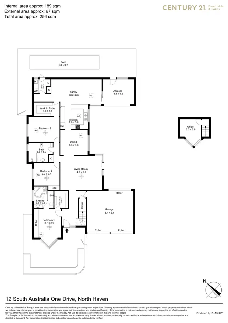 Floorplan of Homely house listing, 12 South Australia One Drive, North Haven SA 5018