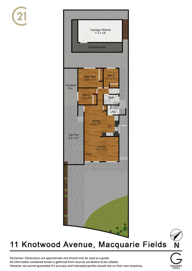 Floorplan of Homely house listing, 11 Knotwood Ave, Macquarie Fields NSW 2564