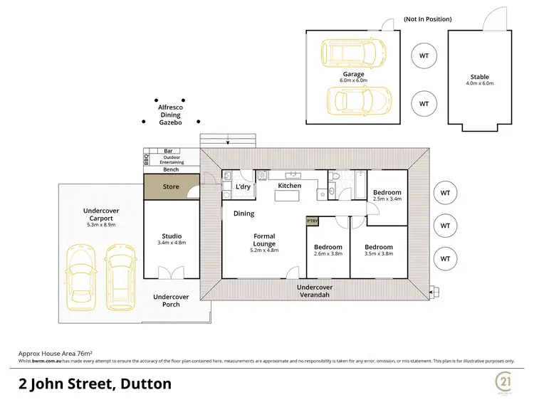 Floorplan of Homely house listing, 2 John Road, Dutton SA 5356