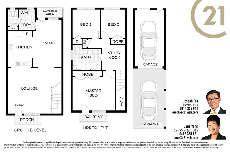 Floorplan of Homely townhouse listing, 12/18 Bowen Close, Cherrybrook NSW 2126