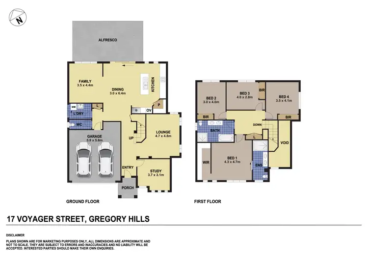 Floorplan of Homely house listing, 17 Voyager Street, Gregory Hills NSW 2557