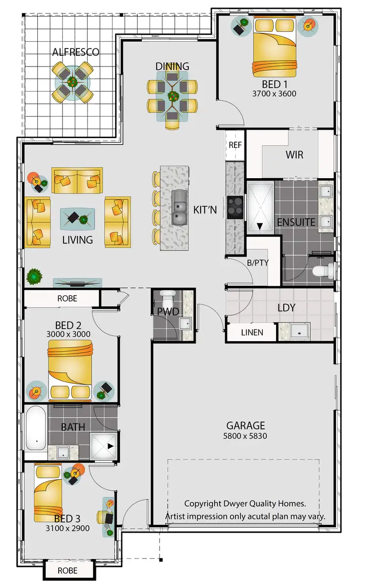 Floorplan of Homely house listing, 45 Leslie Crescent, Baringa QLD 4551