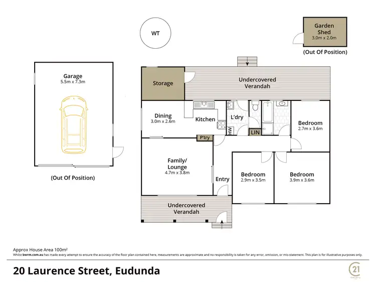 Floorplan of Homely rural property listing, 20 Laurence St, Eudunda SA 5374