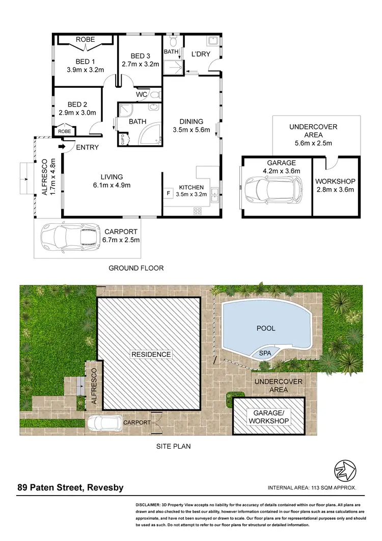 Floorplan of Homely house listing, 89 Paten Street, Revesby NSW 2212