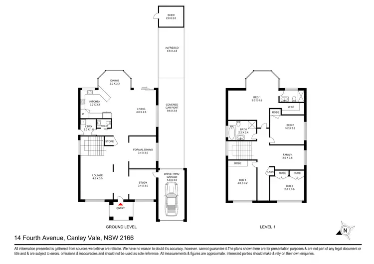 Floorplan of Homely house listing, 14 Fourth Avenue, Canley Vale NSW 2166