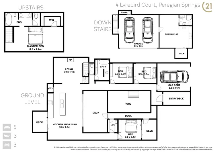 Floorplan of Homely house listing, 4 Lyrebird Court, Peregian Beach QLD 4573
