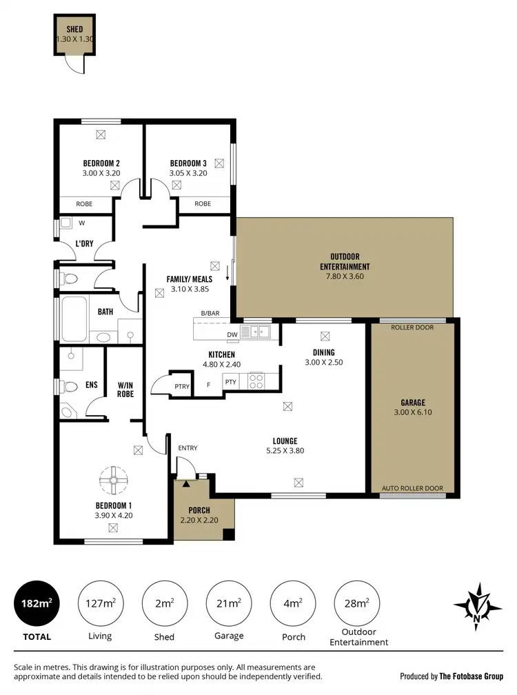 Floorplan of Homely house listing, 1 Summerhill Close, Reynella SA 5161