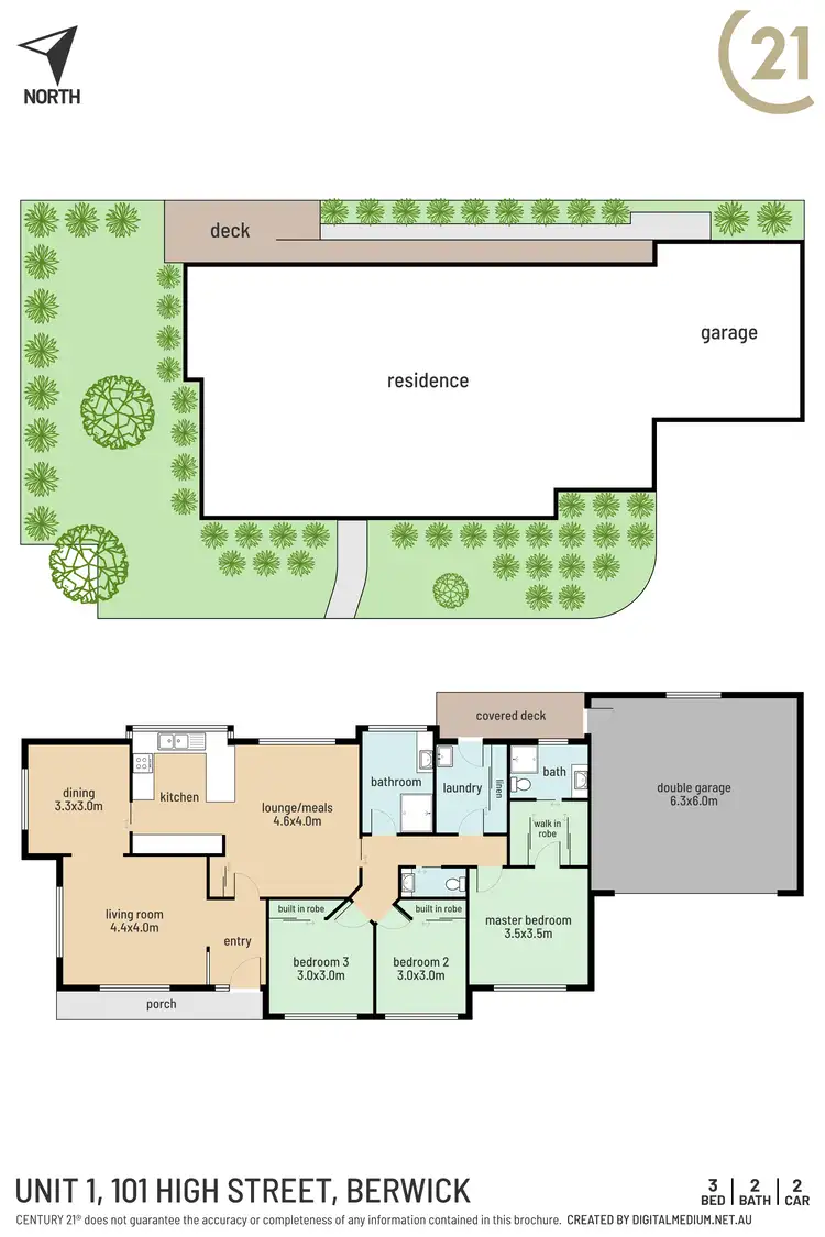 Floorplan of Homely unit listing, Unit 1/101 High Street, Berwick VIC 3806
