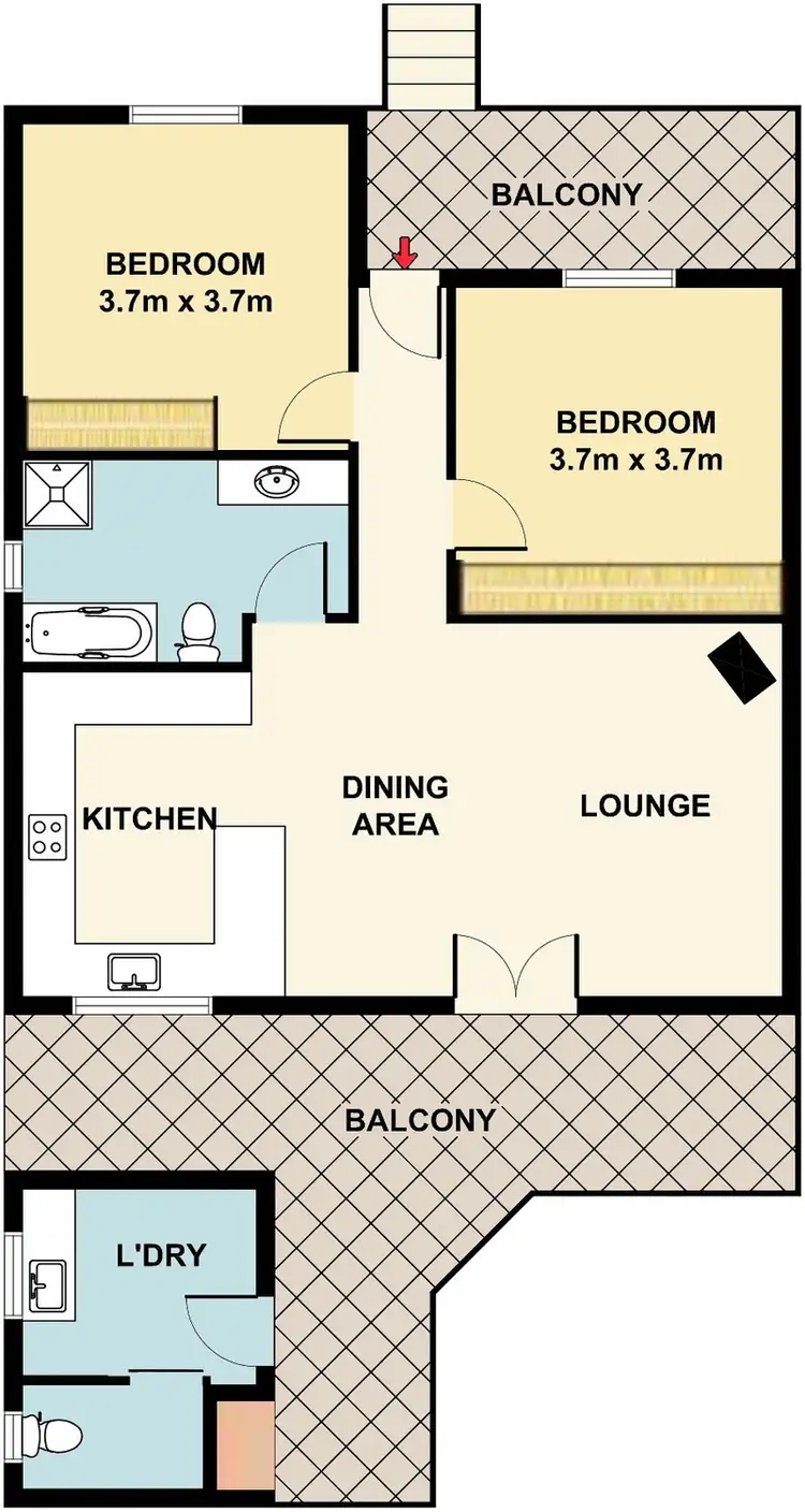 Floorplan of Homely house listing, 51 Victoria Street, Adamstown NSW 2289