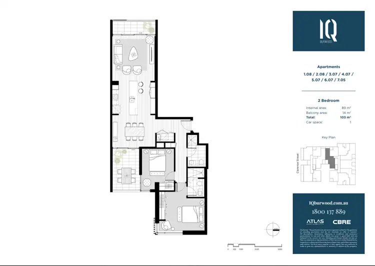 Floorplan of Homely apartment listing, 109/15 -19 Clarence Street, Burwood NSW 2134