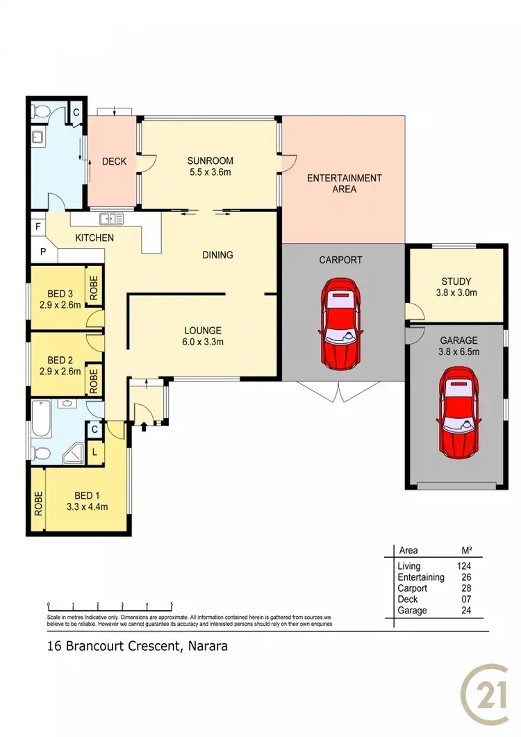 Floorplan of Homely house listing, 16 Brancourt Crescent, Narara NSW 2250