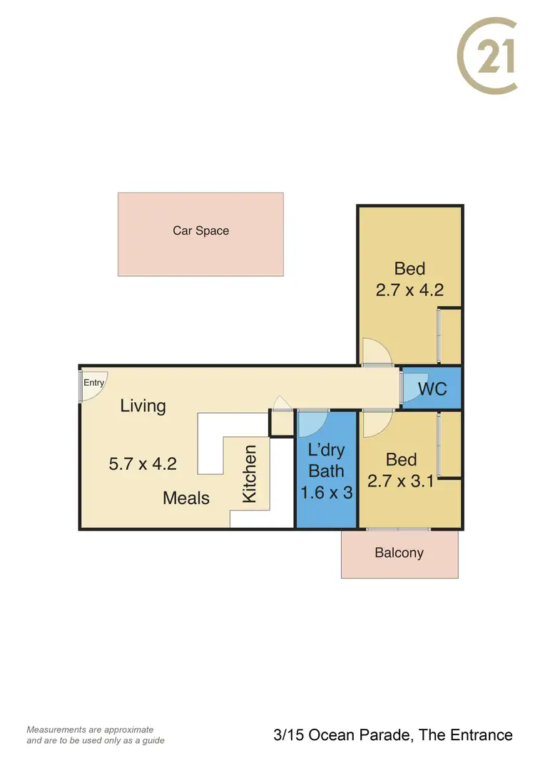 Floorplan of Homely unit listing, 3/15 Ocean Parade, The Entrance NSW 2261