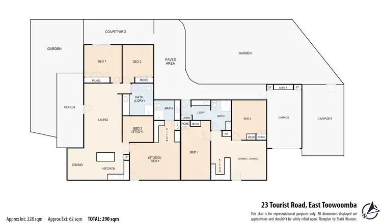 Floorplan of Homely block of units listing, 23 Tourist Road, East Toowoomba QLD 4350
