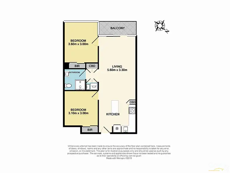 Floorplan of Homely apartment listing, B1005/8 Grosvenor Street, Abbotsford VIC 3067
