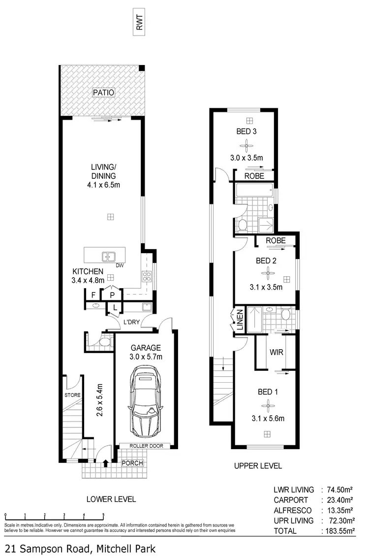 Floorplan of Homely house listing, 21A Sampson Road, Mitchell Park SA 5043