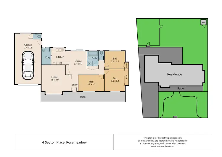 Floorplan of Homely house listing, 4 Seyton Place, Rosemeadow NSW 2560