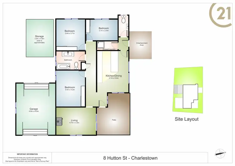 Floorplan of Homely house listing, 8 Hutton Street, Charlestown NSW 2290