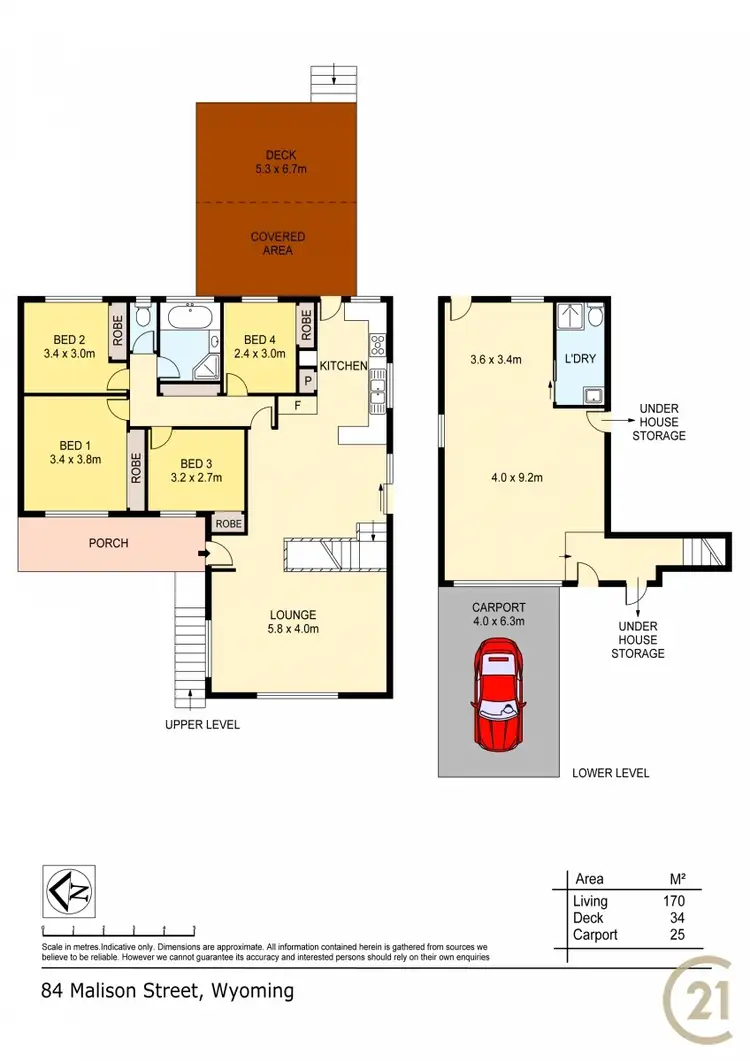 Floorplan of Homely house listing, 84 Malison Street, Wyoming NSW 2250