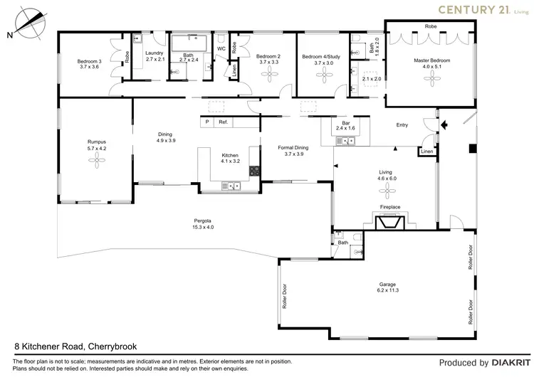 Floorplan of Homely house listing, 8 Kitchener Road, Cherrybrook NSW 2126