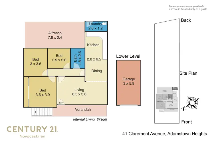 Floorplan of Homely house listing, 41 Claremont Avenue, Adamstown Heights NSW 2289