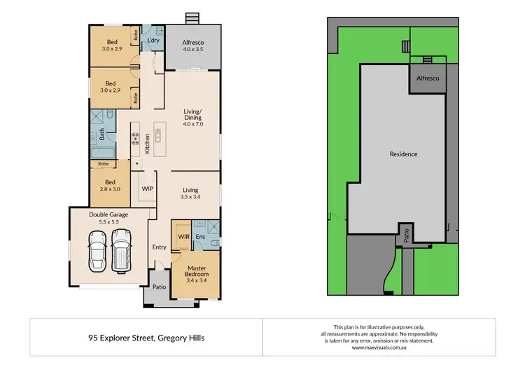 Floorplan of Homely house listing, 95 Explorer Street, Gregory Hills NSW 2557