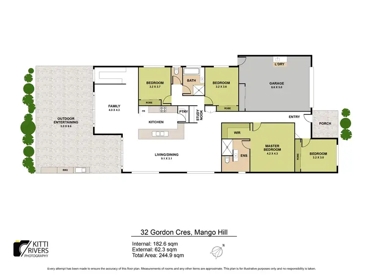 Floorplan of Homely house listing, 32 Gordon Crescent, Mango Hill QLD 4509
