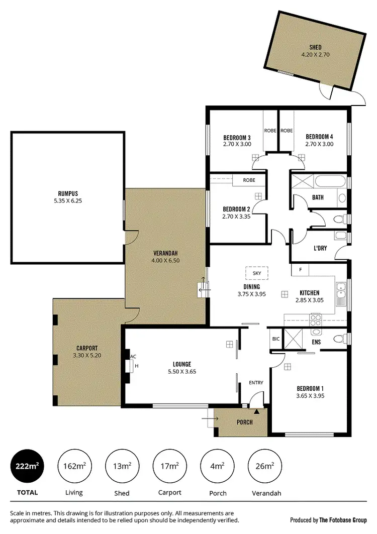 Floorplan of Homely house listing, 5 Richardson Crescent, Morphett Vale SA 5162