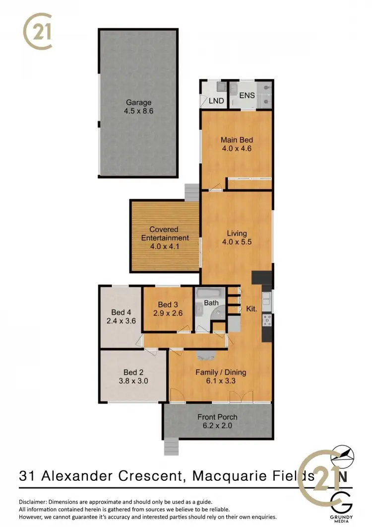 Floorplan of Homely house listing, 31 Alexander Cres, Macquarie Fields NSW 2564
