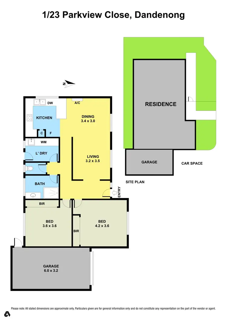 Floorplan of Homely unit listing, 1/23 Parkview Close, Dandenong VIC 3175