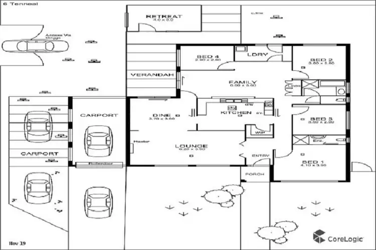 Floorplan of Homely house listing, 6 Tenneal Street, Athelstone SA 5076
