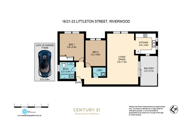Floorplan of Homely apartment listing, 16/21-23 Littleton Street, Riverwood NSW 2210