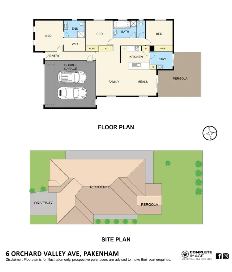 Floorplan of Homely house listing, 6 Orchard Valley Avenue, Pakenham VIC 3810