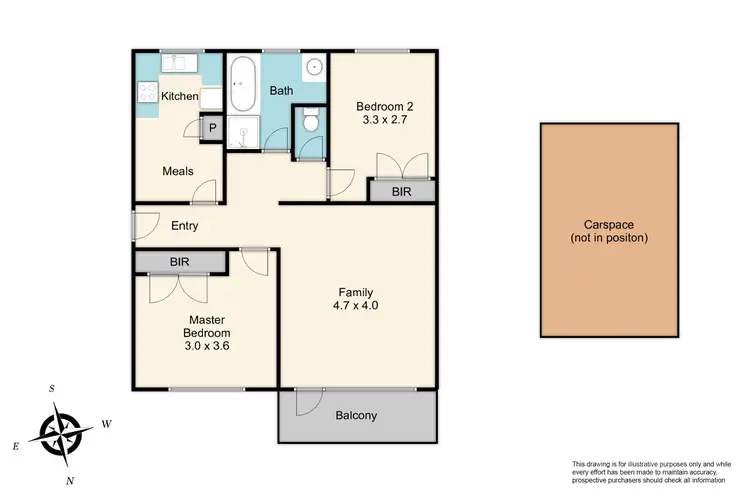 Floorplan of Homely apartment listing, 6/81 Daley Street, Bentleigh VIC 3204