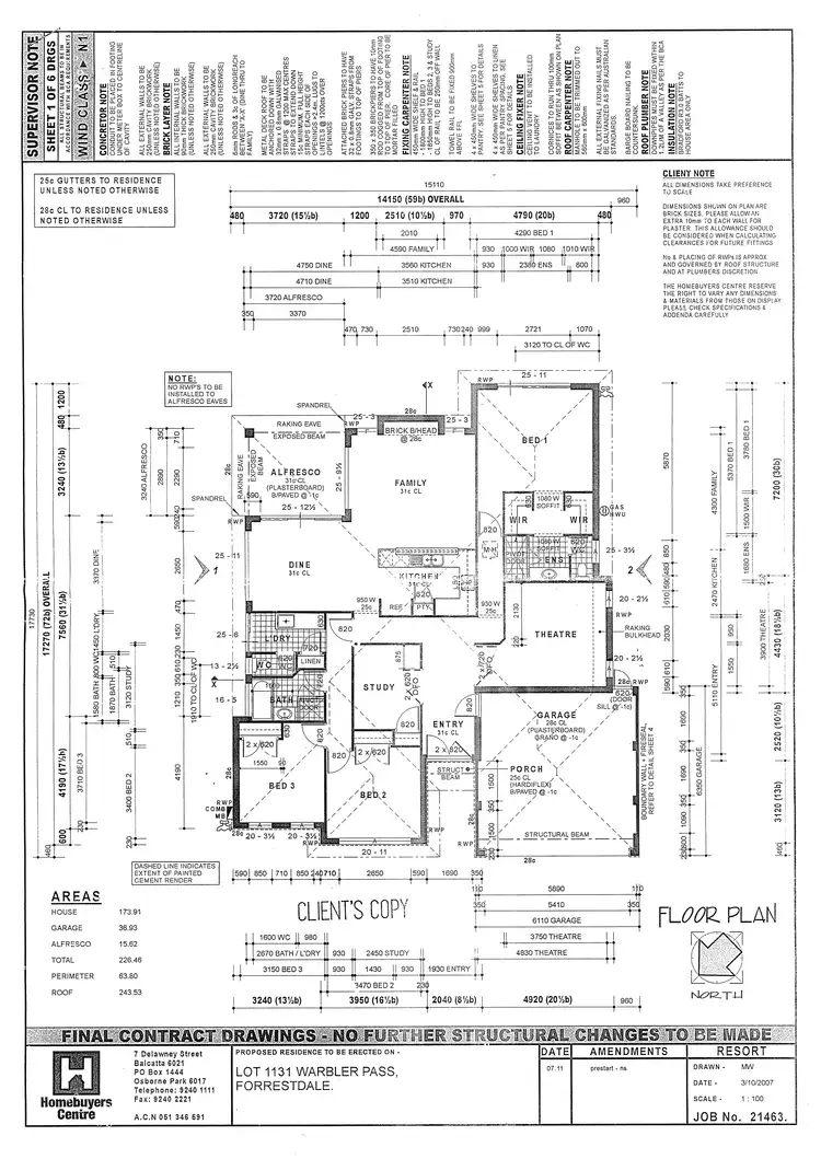 Floorplan of Homely house listing, 9 Warbler Pass, Harrisdale WA 6112